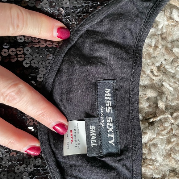 Miss Sixty- sequin sleeveless mini dress- New! - Picture 3 of 3